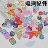 Artesanal DIY acessórios de vidro rabo de peixe leão flor marca ventilador Nó chinês gato garra borboleta girassol pingente de vidro
