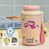 Nueva taza térmica y conservadora de frío, serie de pintura al óleo, un regalo para niños pequeños, portátil para uso en exteriores, taza de café moderna para estudiantes