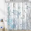 Venta Directa de Fábrica Juego de Cortinas Divisorias Impermeables, Cortina de Baño Bloqueadora de Agua Sin Taladro, Cortina de Ducha Antimoho Personalizada