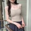 Foto Real de Camisola sin Mangas Dulce y Picante Estilo Tailandés con Copas, Moda para Mujer Verano 2026 Nuevo Top Interior Pura Tentación