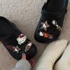 Accesorios DIY para Zapatos Crocs: Hello Kitty, Estrellas, Estampado de Leopardo Rosa, Dijes de Zapato con Moño, Decoraciones para Zapatos