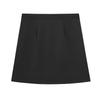 Falda sencilla de color sólido estilo coreano de cintura alta en forma de A para mujer, verano, talla grande para chica gordita, que cubre la carne, aspecto delgado, falda que combina con todo 65287