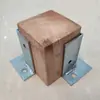 Madeira antisséptica 304 acessórios de fixação Cobertura de pé para poste de treliça de uva Base de poste para grade de cerca Manga para tubo quadrado de grade Suporte de canto
