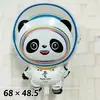 Balão Fofo de Panda Gigante Panda Segurando Bambu Balão de Filme Leve Animal de Desenho Animado Panda Flutuante Bola de Ar Sem Vedação