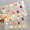 Adesivos de Transferência Frutas Kt Transparentes e à Prova d'Água Fofos Hello Kitty Etiquetas Adesivas Criativas para Caderno