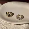 Anel de Pedra Olho de Tigre Vazado Estilo Vintage para Mulheres, Design Único, Anel Retro para Dedo Indicador, Ajustável, Atacado