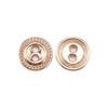 Botones para Camisa de Dos Ojos Gear Edge Metal Abrigo de Lana Chaqueta Traje Formal Botones Accesorios de Ropa Jinda