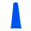 Balde triangular de 38cm com furos na parte superior, usado para treinamento de futebol, treinamento de obstáculos, agilidade e equipamento de treinamento sensorial, suporta personalização