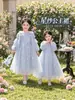 Vestido de Princesa Elsa para Niñas, Nuevo Estilo Frozen Primavera/Otoño 2026, Vestido de Cumpleaños de Tul Abullonado, Vestido Infantil Elsa