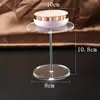 Soporte de exhibición de escalera acrílico transparente desmontable para cosméticos, aceites esenciales, lápiz labial y exhibición de modelos de bolsos