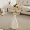 Sofá de sala de estar estilo vintage, mesa auxiliar de madera maciza, mesa auxiliar de diseño retro francés para dormitorio, mesita de noche, mesa pequeña