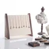 Soporte de Madera de Nogal para Joyería Almacenamiento Soporte para Pendientes Colgador para Collares Soporte de Exhibición para Pulseras Soporte para Anillos Accesorios