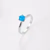 Anillo de Ópalo Acero Inoxidable Anillo para Mujer Transfronterizo Amazon Más Vendido Diseño de Alta Gama Anillo de Nicho Fabricante Personalización