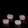 Accesorios de Cristal Rosa Natural Hongchu Crystal Pixiu, Caballo Rosa de Cristal Furu Pixiu, Cuentas Sueltas Pieza Única Mayoreo