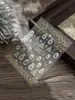 Adesivos de Unha Rena de Natal com Estampa Dourada Série de Natal Floco de Neve Guirlanda Branco Sonhador Adesivos Decorativos Acessórios de Nail Art