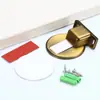 Tope de puerta invisible para baño, de aleación de zinc, sin perforaciones, con ventosa para puerta de dormitorio, fuerte imán, silencioso, para puerta de interior