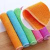 Toalla para lavar platos de fibra de bambú 18*23 paño para lavar platos limpieza de cocina desengrasante estropajo paño absorbente de doble color