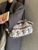 Bolsa de Felpa Nueva 2026, Bolsa Tote de Gran Capacidad, Bolso de Hombro Estilo Étnico, Bolso de Hombro Dulce y Fresco para Estudiantes