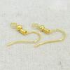 Venta al por mayor directa de fábrica electroplateado plata aretes de gancho para la oreja joyería para la oreja oro rosa hecho a mano diy accesorios de joyería gancho para la oreja
