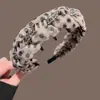 Diadema de Punto de Malla de Alta Gama con Dientes para Mujeres 2026 Nueva Diadema Superior de Calavera que Hace que la Cara Parezca Más Pequeña Pinza para el Cabello para Lavarse la Cara