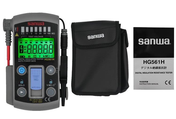 绝缘电阻测试仪SANWA三和MG1000 500 M53 MG5000数字兆欧表HG561H