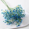 Gipsofila Simulada Toque Suave Cola Macia Gipsofila de 3 Pontos Flor Artificial Casamento Decoração Flor Artificial Plástica de Mão