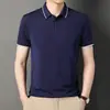 Camiseta de manga corta con solapa para hombre, color liso blanco, lisa, para publicidad, camisa de manga corta tipo polo para hombre, ropa de trabajo en equipo para hombre, verano