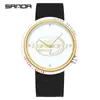 Reloj SANDA superventas transfronterizo, reloj especial para exámenes para estudiantes de secundaria, movimiento silencioso, diseño simple, correa de nailon, reloj de cuarzo
