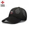 Nuevo sombrero de verano perforado de secado rápido, ajustable, protector solar, ligero, absorbente de humedad, elegante y versátil sombrero de sol para exteriores