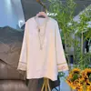 Un conjunto completo para mujeres de talla grande, Otoño/Invierno 2025, estilo chino, nuevo con cuentas, elegante, conjunto de dos piezas, top, bordado, lujo ligero, chaleco, fresco