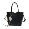 Bolsa feminina estilo balde, moderna e simples, elegante e de alta qualidade, nova bolsa versátil de ombro e transversal de grande capacidade para o dia a dia