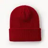 Chapéu de Tricô Simples da Moda Outono e Inverno Chapéu de Lã para Uso Externo para Homens e Mulheres Chapéu Quente de Cor Sólida para Pulôver Item Quente