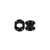 Expansor de Orelha de Silicone Macio com Duplo Cone 3-25mm Joia para Expansão de Piercing Humano