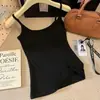 Camiseta térmica feminina de outono e inverno com forro de fleece espesso, com bojo embutido, tecido escovado, corte justo, camada base, adequada para usar por baixo de outras roupas.