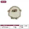 Etiqueta de Tecido Cabeça de Urso Fofa Mais Vendida Transfronteiriça Patch para Acessórios de Roupa Feitos à Mão DIY Patch Bordado Cartoon Patch com Furo