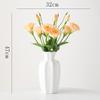 Shumen Simples Criativo Decorativo Moderno Creme Cerâmica Vaso Flores Secas Flores Sala de Estar Corredor Casa Nova Ornamentos de Flores