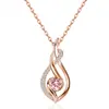 Estilo europeo y americano moderno, collar de moissanita de alta gama para mujer, joyería de plata de ley, diseño único, cadena para la clavícula, collar con colgante
