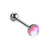 Filme Flash Gotejamento de Óleo Unha da Língua Gradiente Multicolorido F136 Liga de Titânio Joia para Piercing Corporal Masculino e Feminino Joia para Língua