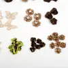 76 Piezas Marrón Hecho a Mano Tela Flor Traje Calcomanía Manualidad DIY Tarjeta Vestido Pasador Decoración Accesorios