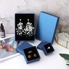 Caja para Anillos, Caja de Empaque para Joyería, Collar con Colgante, Caja de Joyería con Patrón Lenny, Pendientes, Caja Pequeña de Papel, Venta Caliente Transfronteriza de Joyería