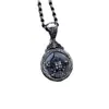 Colgante de Plata de Ley 925 Personalizado Seiko Zakilam Colgante Redondo de Marca Joyería Retro Antigua de Plata Tailandesa Venta al por Mayor