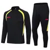 2421 Traje de Treinamento de Futebol com Placa Leve Estampa Terno Adulto Traje de Futebol com Placa Leve Traje de Competição Esportiva Traje de Treinamento com Meio Zíper