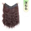 Peça de Peruca para Mulheres com Cabelo Longo, Peça Única em V Micro-Cacheada com Fivela Interna Cabelo Artificial, Extensões de Cabelo Fluffy Invisíveis e Sem Marcas para Aumentar o Volume do Cabelo