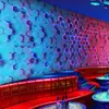 Papel de parede 3D com senso de tecnologia 3D, novo geométrico, sala de e-sports, mural, bar, internet, café, ktv, parede de fundo da recepção, tecido de papel
