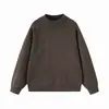 Yidao Vintage 2026 Coleção Outono Nova: Suéter de tricô estilo retrô japonês, minimalista, de cor sólida, gola redonda, modelagem solta e elegantemente despojado