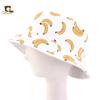 2020 nuevo sombrero de sol para exteriores de primavera verano para damas sombrero de cubo estampado de plátanos y piñas plegable de algodón sombrero de pescador