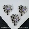 Estilo Oscuro Europeo y Americano Colgante Encanto de Luna Corazón Mariposa Rosa Cruz con Pedrería Pulsera de Cuentas Collar DIY