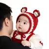 Touca de Bebê Outono Inverno Quente à Prova de Vento Protetora da Moleira Touca Turbante para Bebê Menina Recém-nascido Menina Fofa Touca Fetal