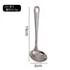 Cocina Cocinar Utensilios de Cocina Set Cuchara para Servir de Acero Inoxidable Pala para Servir con Fugas Pala para Fugas de Camping al Aire Libre Cuchara para Sopa Shell de Sopa Cuchara Macho para Fugas