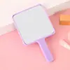 Espejo de Maquillaje de Mano al por Mayor para Uso en Casa y Dormitorio, Espejo Pequeño para Niñas y Estudiantes, Espejo Portátil con Mango para Retoques durante la Clase